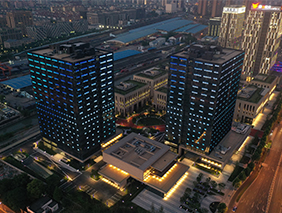 塑造空間、化繁為簡(jiǎn) | 勇電大功率洗墻燈打造上海市北高新園區(qū)新夜景