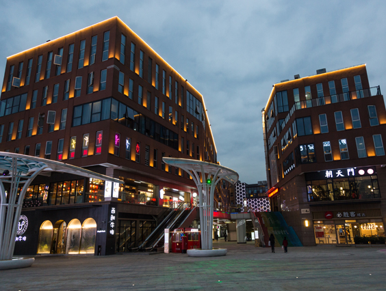 360度夜景照明！湖州東城時(shí)代商業(yè)中心